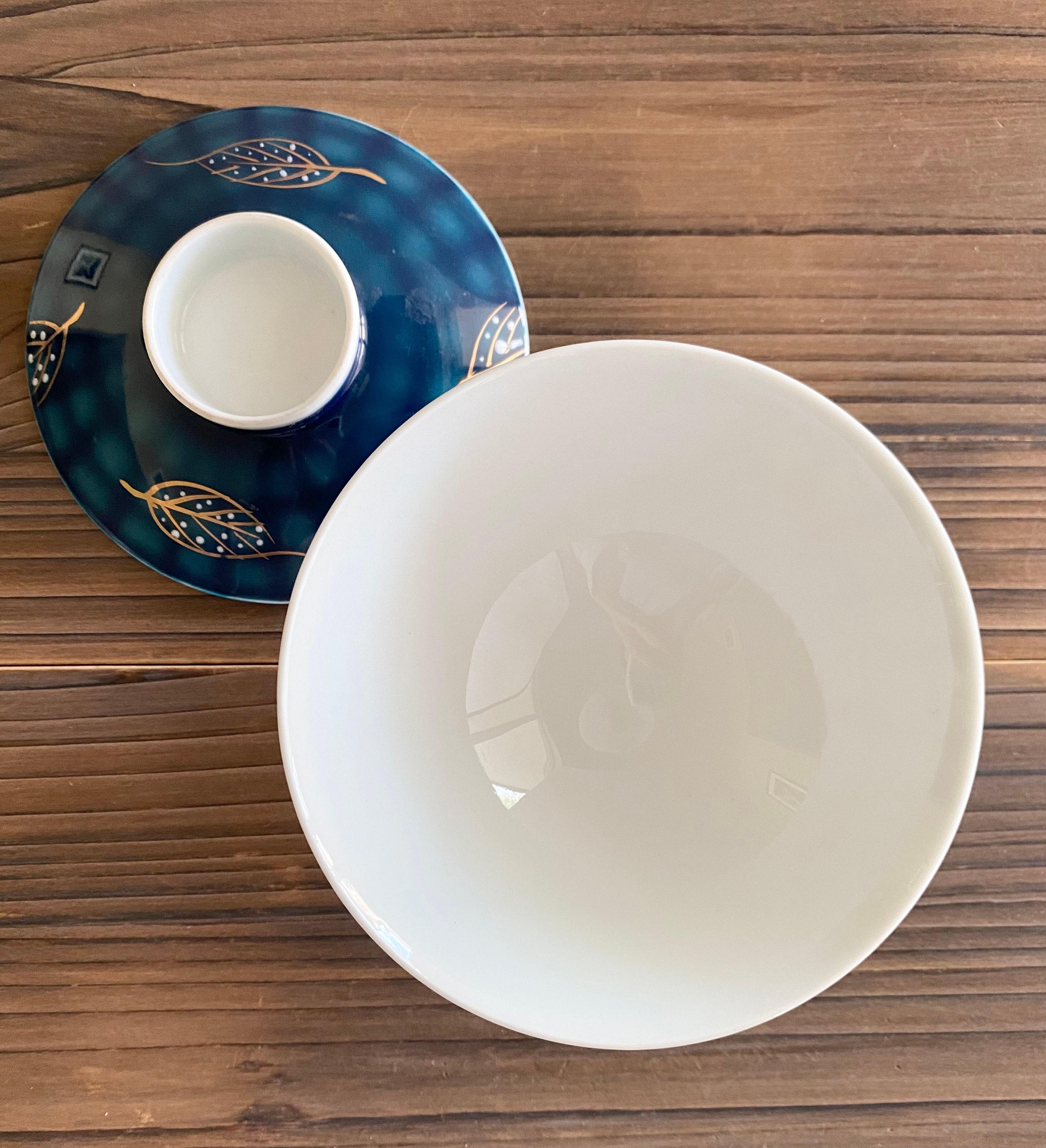 Vintage porcelain Japanese rice bowl with lid Etsy