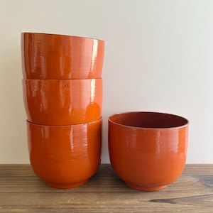 Burmese vintage lacquerware cups/bowls set of 4