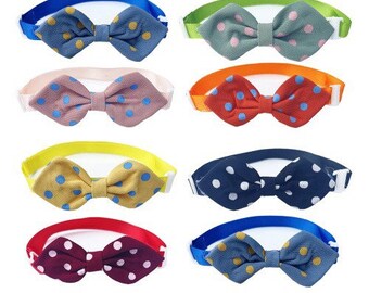Polka Dot Bow Tie, Dog Bow Tie, Cat Bow Tie, Pet Bow Tie, Bow tie