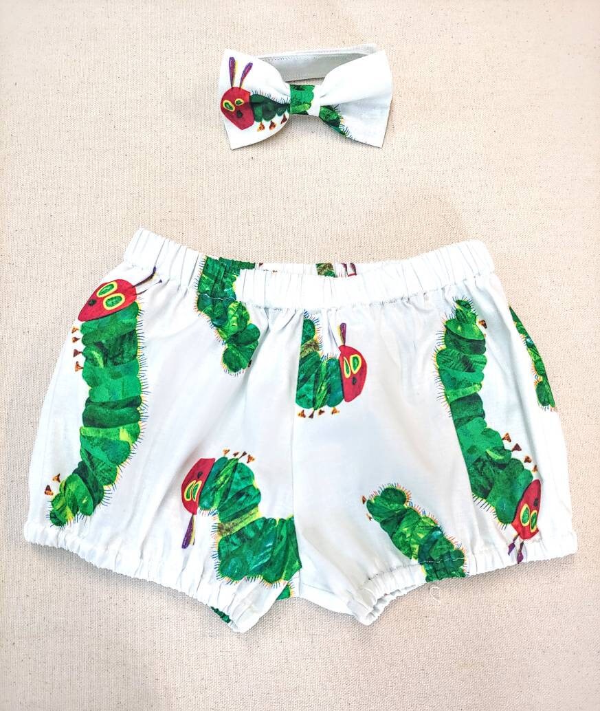 Very Hungry Caterpillar 1st birthday smash cake diaper cover and bowt…