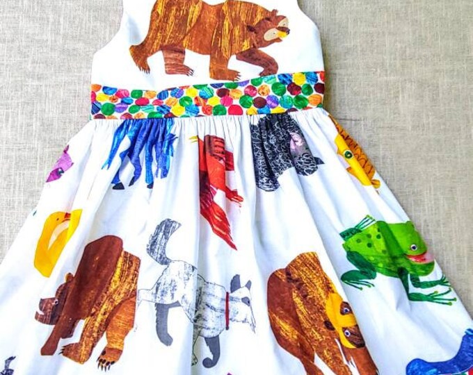 Brown Bear Brown Bear Dress Brown Bear Birthday Dress Brown Etsy