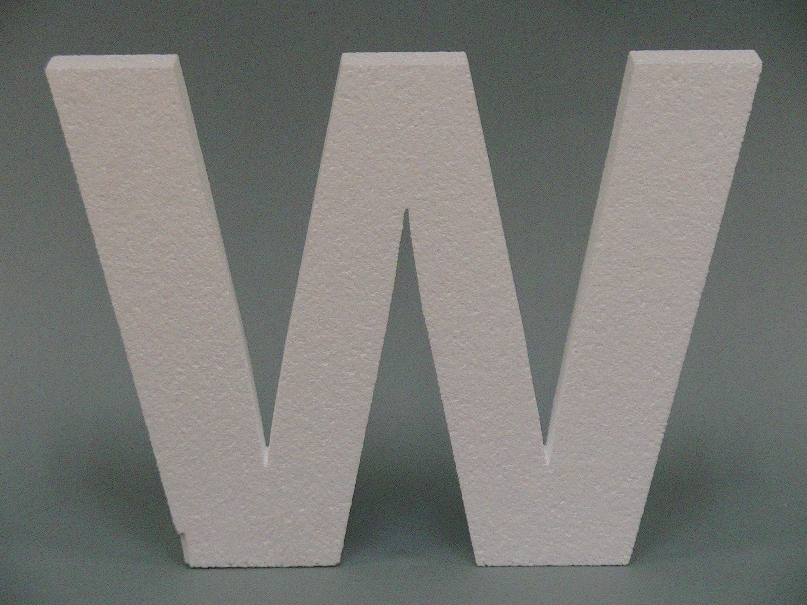 Large Letter W Cutout 24in Styrofoam EPS Raw Foam Letter Etsy
