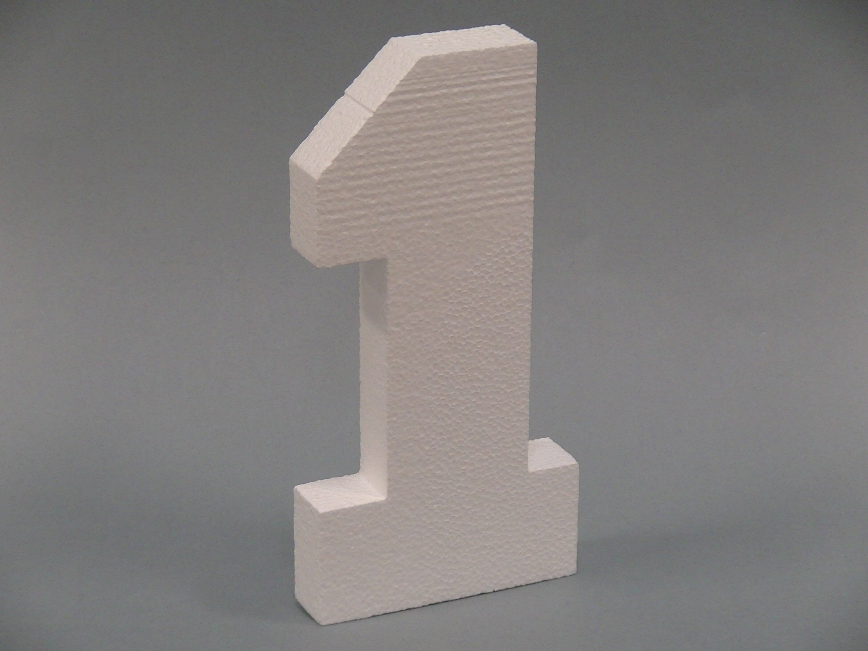 24in Number 1 Cutout Styrofoam EPS Raw Foam Number 1 Etsy