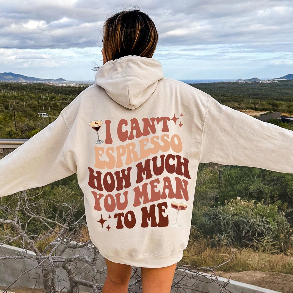 Peckshirt Custom Martini Hoodie Best Friend Hoodie Espresso Martini Top Preppy Hoodie Y2K Hoodie Pinterest Hoodies Cocktail Hoodie Couples Hoodie