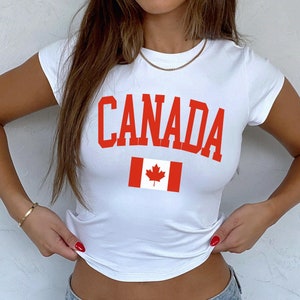 Canada Baby Tee Canada Shirt Travel Baby Tee Location Baby Tee Toronto Baby Toronto Shirt Canada Crop Top Aesthetic Baby Tee Trendy Baby Tee