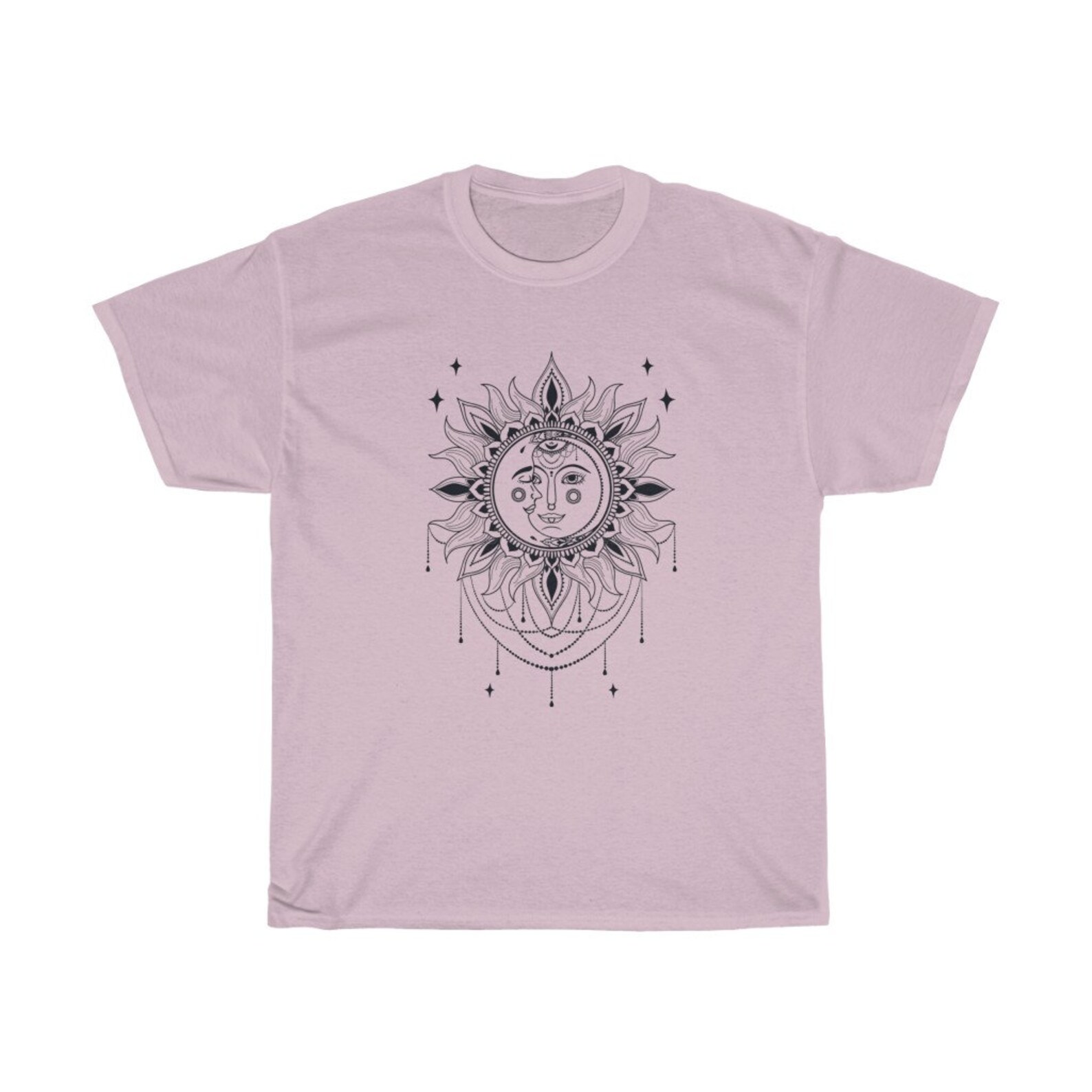 Sun And Moon Shirt Celestial Shirt Celestial Top Sun Shirt Sun | Etsy