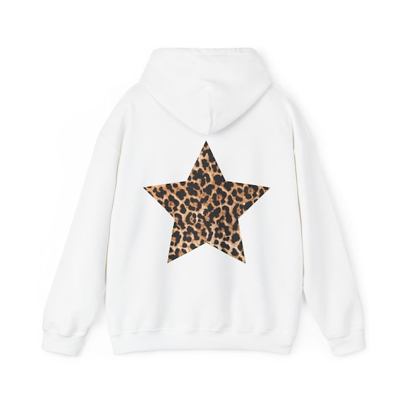 Indie Sleaze Hoodie Leopard Star Hoodie Trendy Hoodie Star