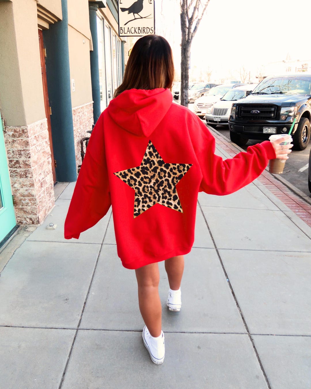 Indie Sleaze Hoodie Leopard Star Hoodie Trendy Hoodie Star