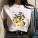 Lemon Shirt Botanical Shirt Cottagecore Clothing Lemon Print Gardening Shirt Indie Clothes Cute Fruit Shirt Aesthetic Clothes Lemon T Shirt