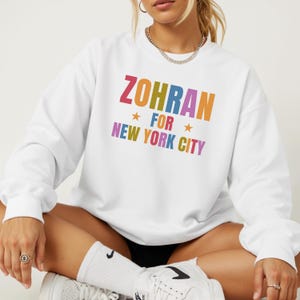 Zohran Sweatshirt Zohran Mamdani Shirt Nyc Mayor Sweatshirt Zohran For Mayor 111th Mayor Sweatshirt Oversized Sweatshirt Vote Sweatshirt