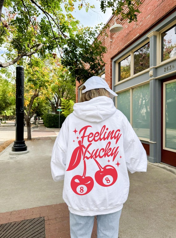 8 Ball Hoodie Y2K Graphic Hoodie Lucky 8 Ball Feeling Lucky Hoodie Trendy Hoodie Back Print Hoodie 8 Ball Crewneck Vsco Hoodie Etsy