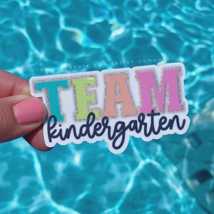 VARSITY Collection | Kindergarten Teacher Sticker