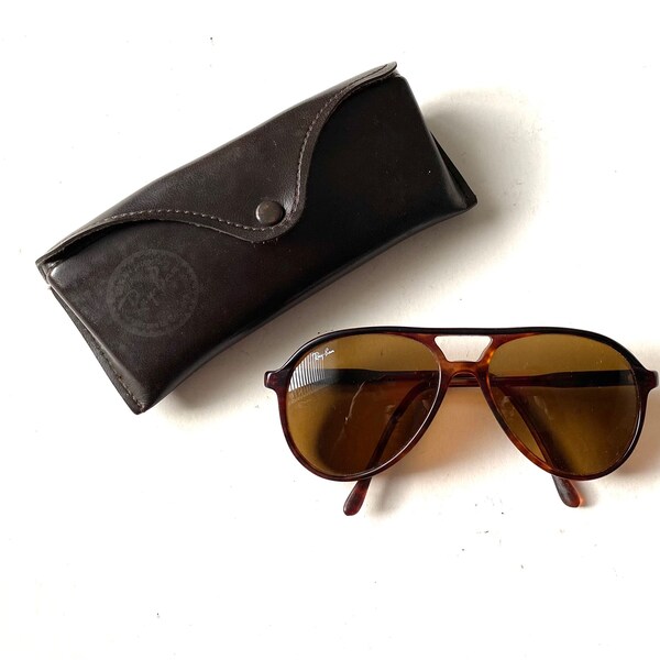 Mens vintage retro brown original RAY BAN a-l b&l sunglasses glasses specs