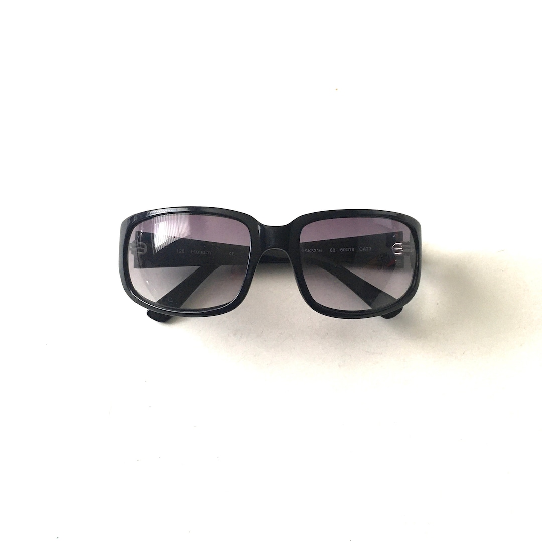 Mens Vintage Black HACKETT HSK3316 Sunglasses Glasses 60-18-125