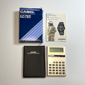 ヴィンテージ レトロ CASIO LC-797 電子ポケット電卓