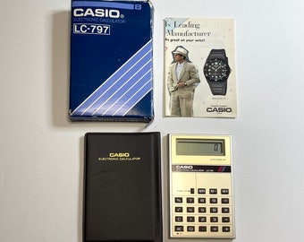 Vintage retro CASIO LC-797 Electronic pocket calculator