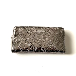 Women’s Silver MOSCHINO wallet Purse Vintage Retro