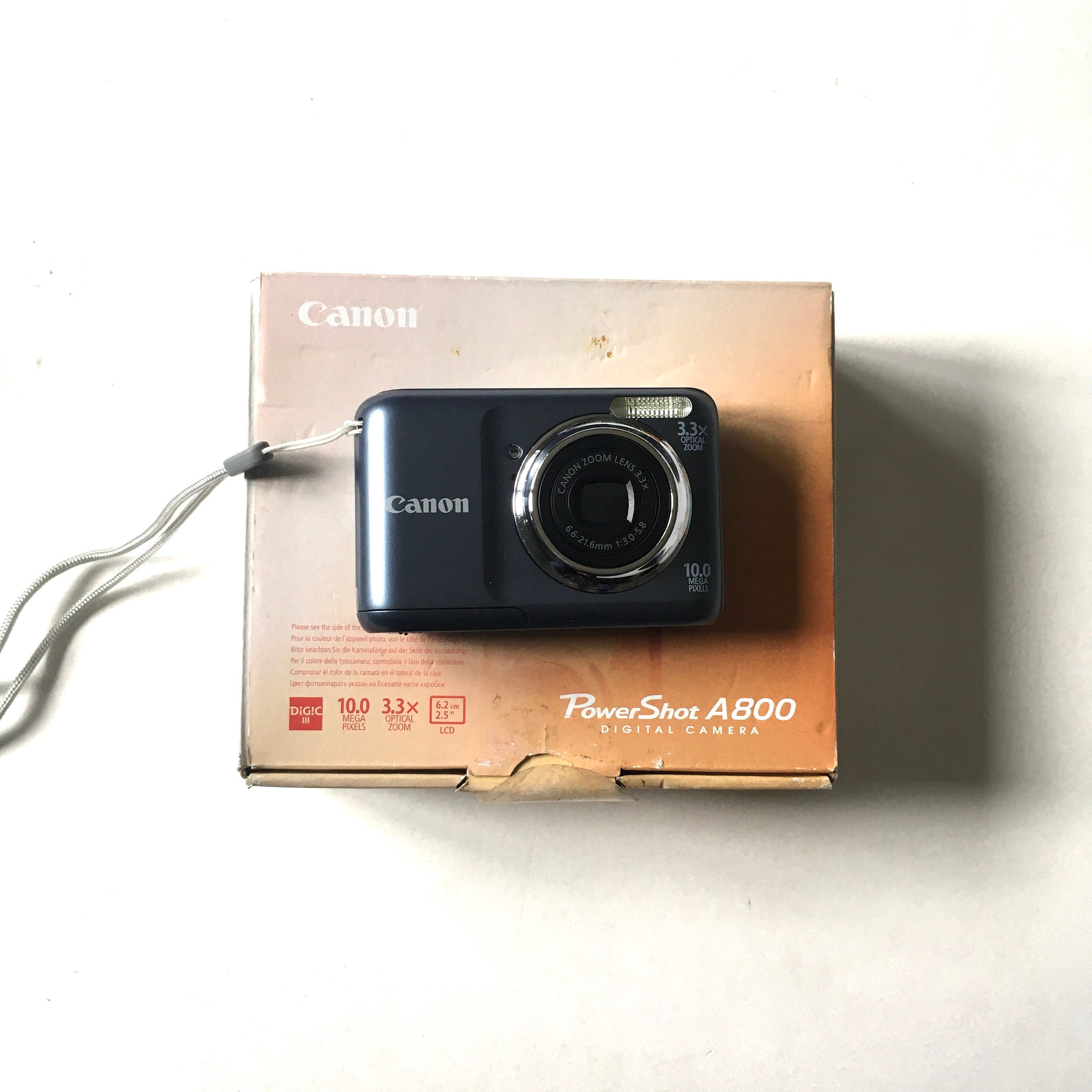 Polijsten aftrekken hurken Vintage grey CANON Powershot A800 digital camera - Etsy 日本