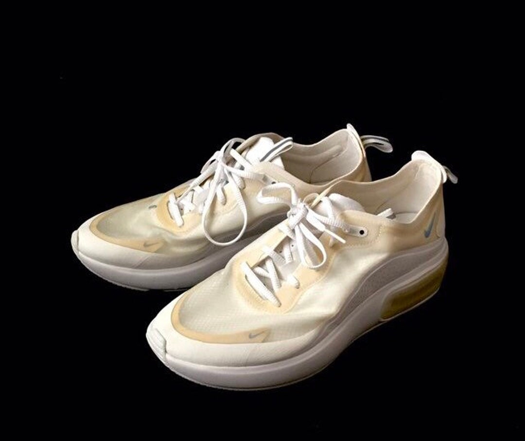 nike air max dia white and gold