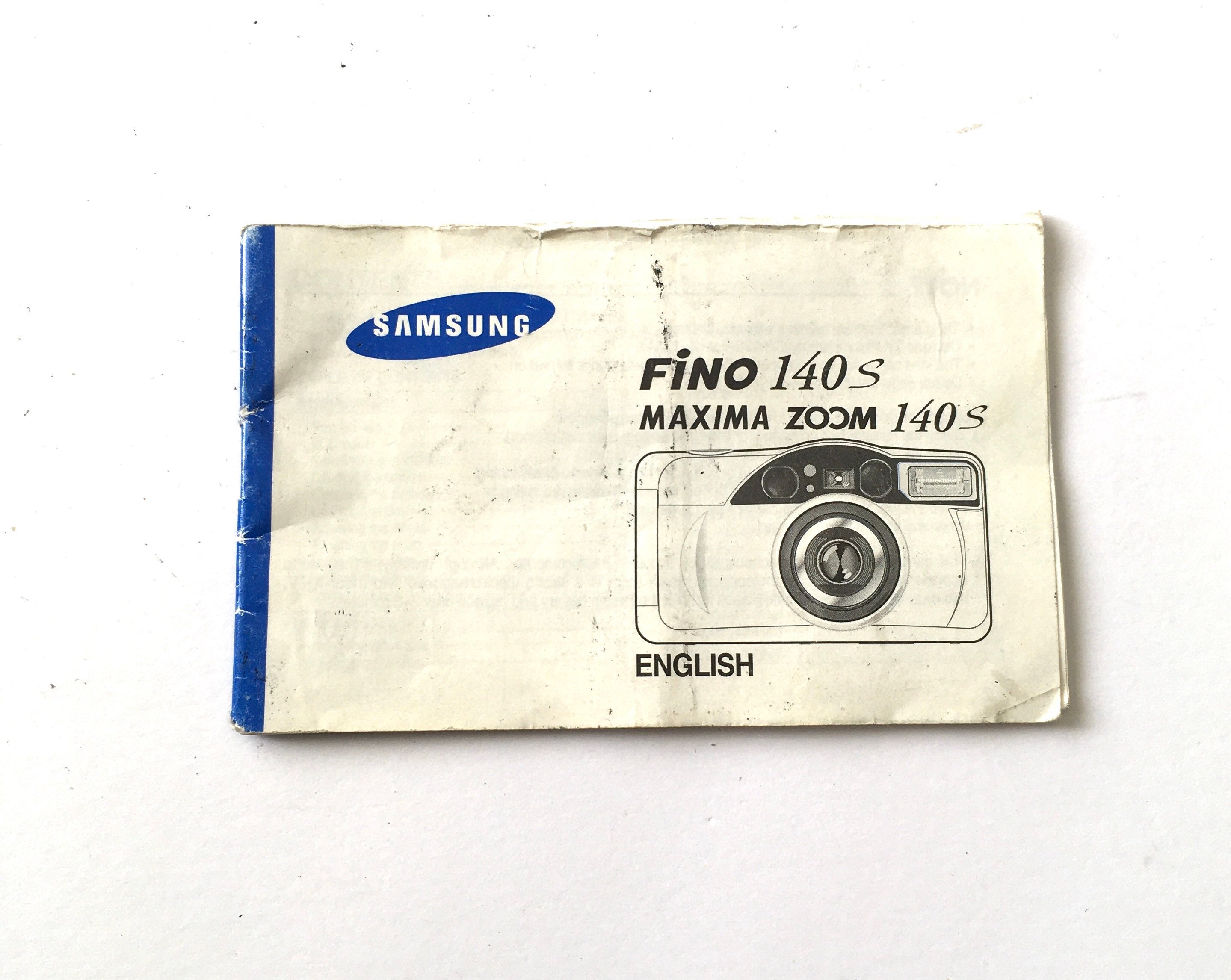 Vintage Retro SAMSUNG FINO 140s Maximum Zoom Camera Instruction