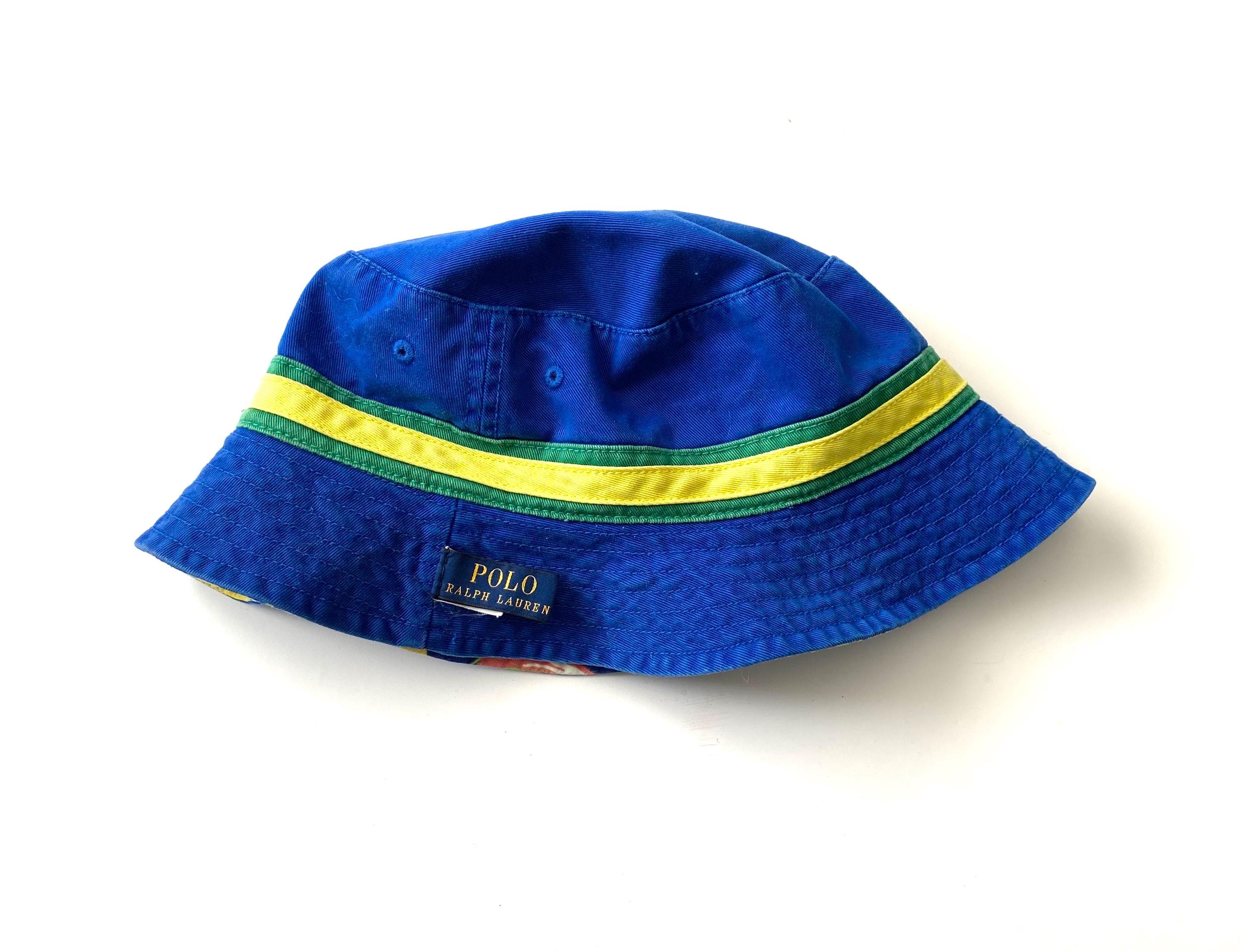 Polo by Ralph Lauren Tropical Print Bucket Hat in Green, Blue, Yellow Polo Ralph Lauren Women Bucket Hat Tropical Edition Green  main image 4
