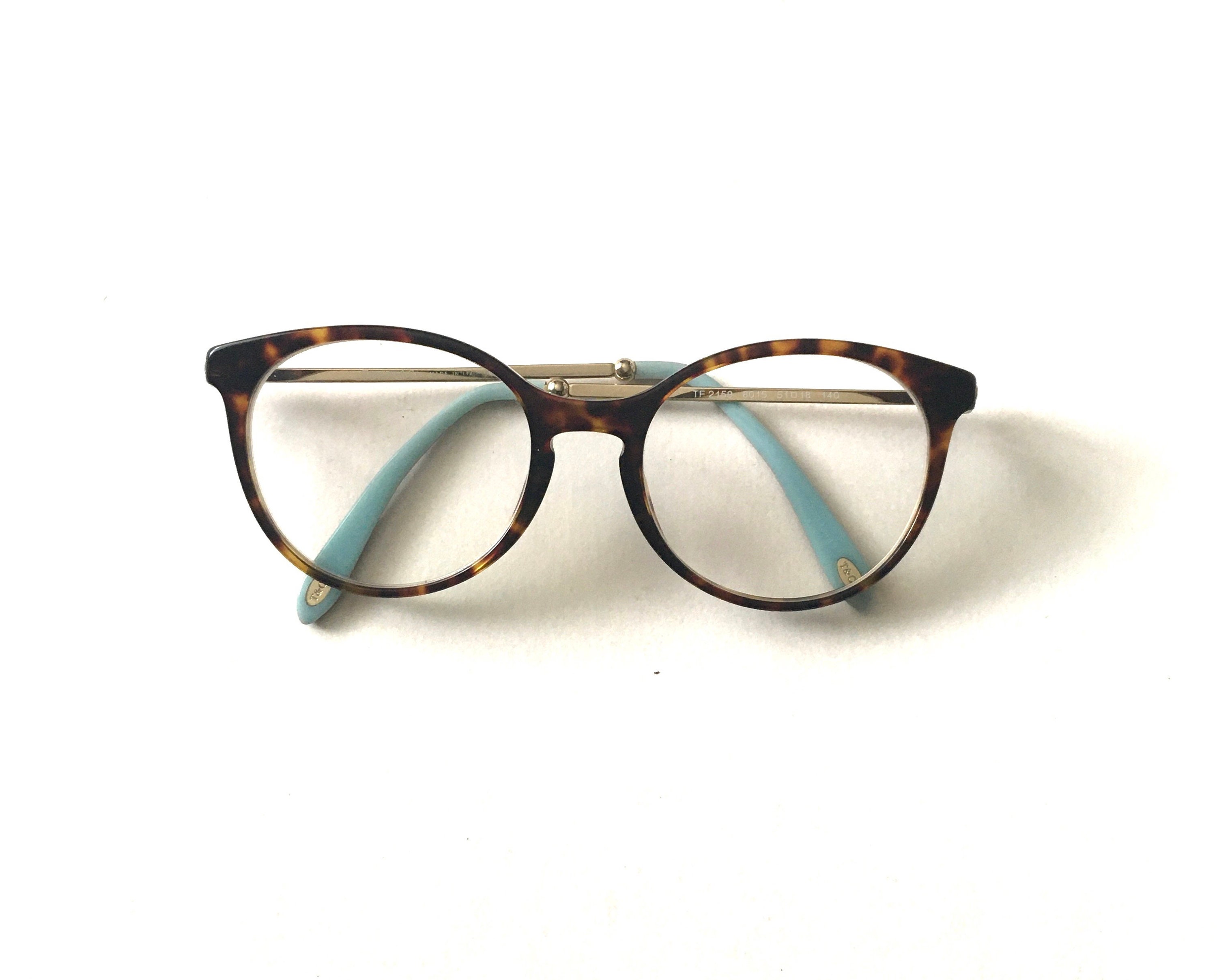 Tiffany & Co. Blue/Brown Tortoiseshell Prescription Glasses Tiffany And Co Eyeglasses main image 4