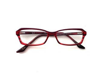 Rote RAY BAN RB5235 Brille für Damen Größe 50-15-135