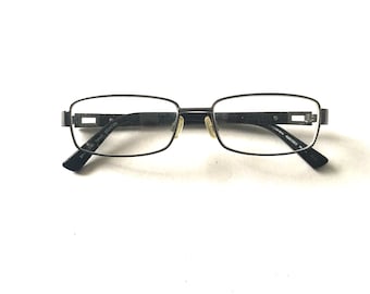 Mens grey metallic SPECSAVERS tybalt specs eyeglasses glasses size 54-16-140