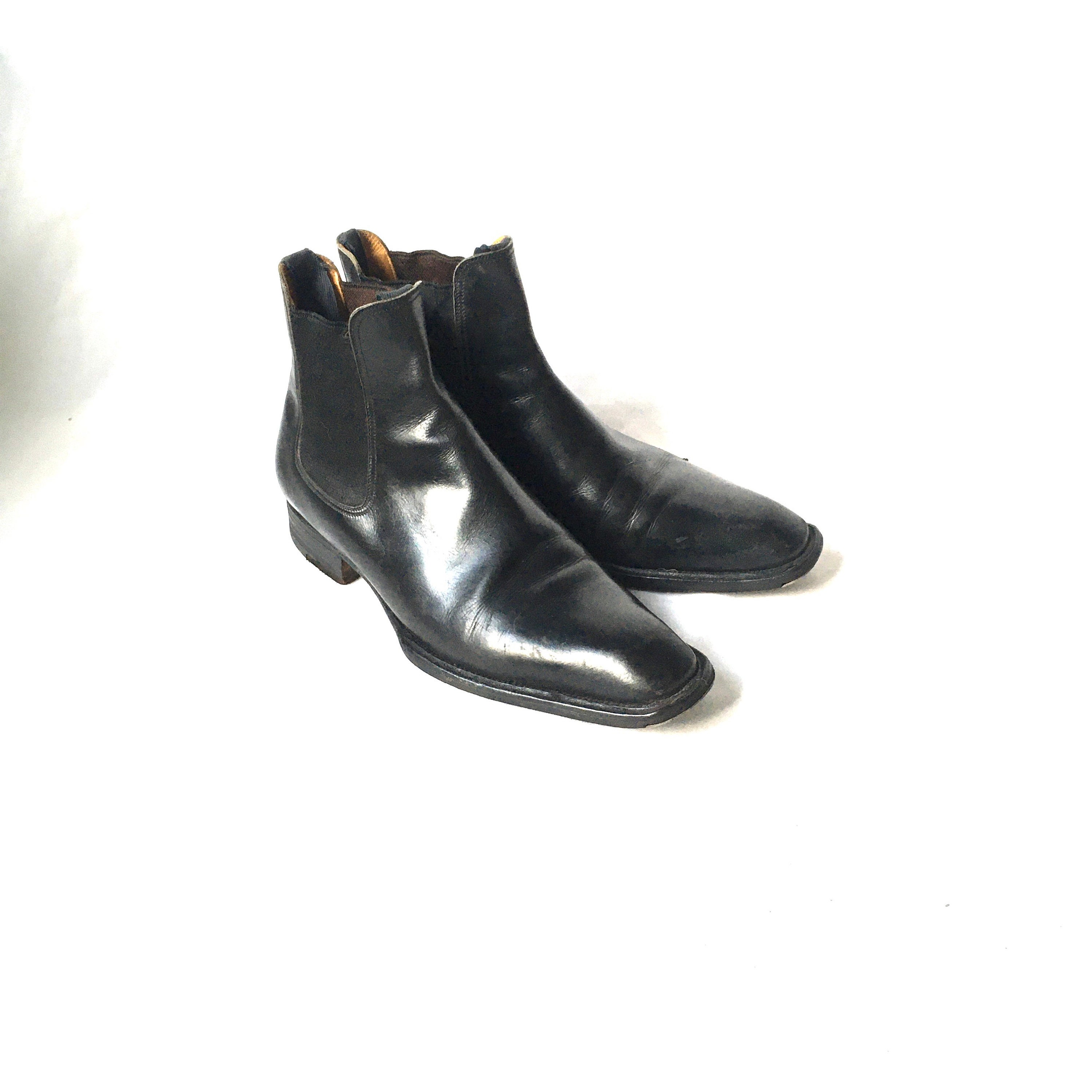 Mens Black JM WESTON Chelsea Boots Shoes Size Uk 7 D Etsy