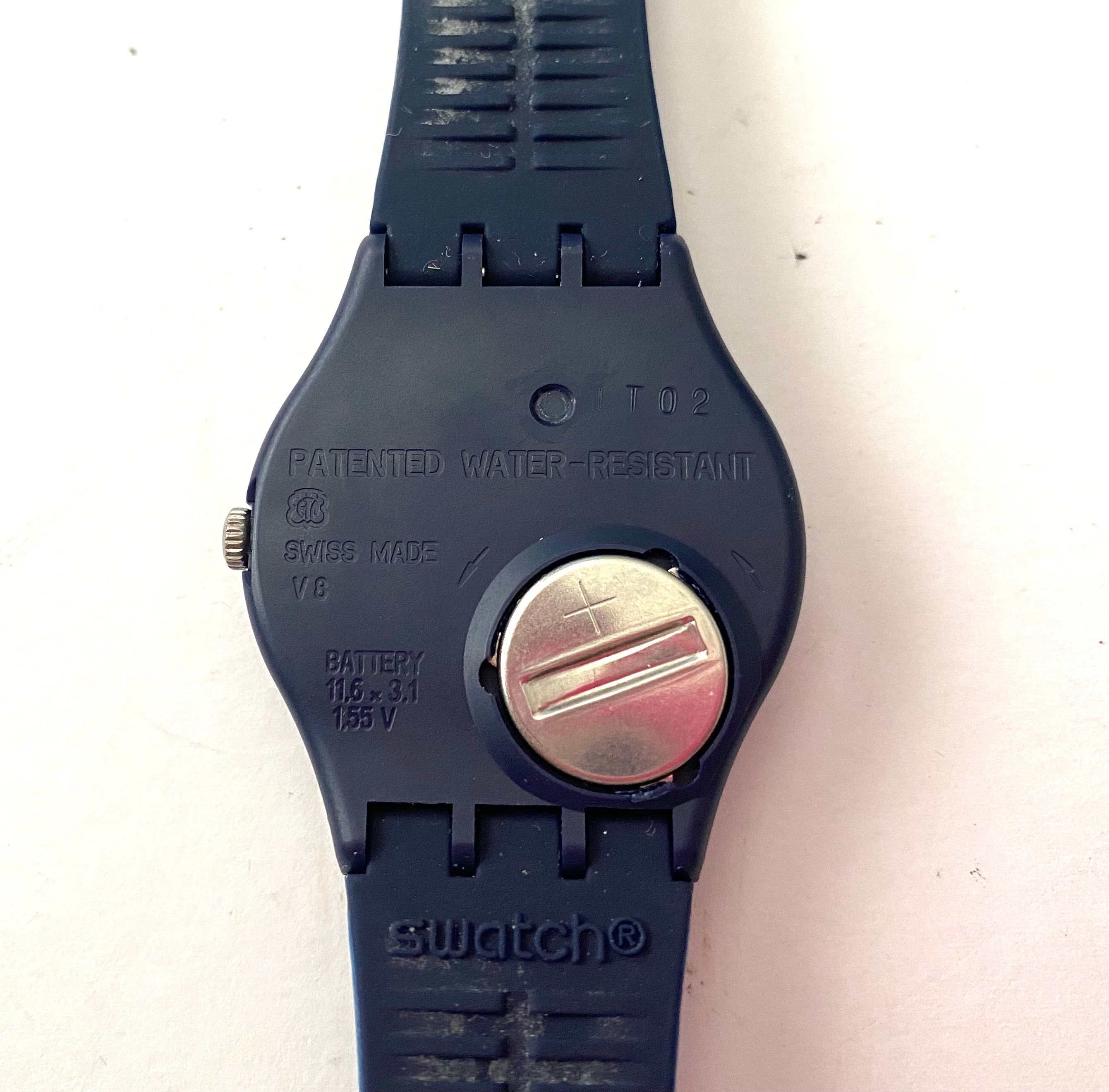 Reloj SWATCH vintage para hombre y mujer PTICCIOLO azul rojo esqueleto Etsy Espana