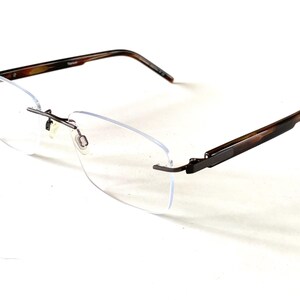 Lunettes de vue homme marron noir sans monture SPECSAVERS spec Lite 177, taille de lunettes 53-18-140 image 6