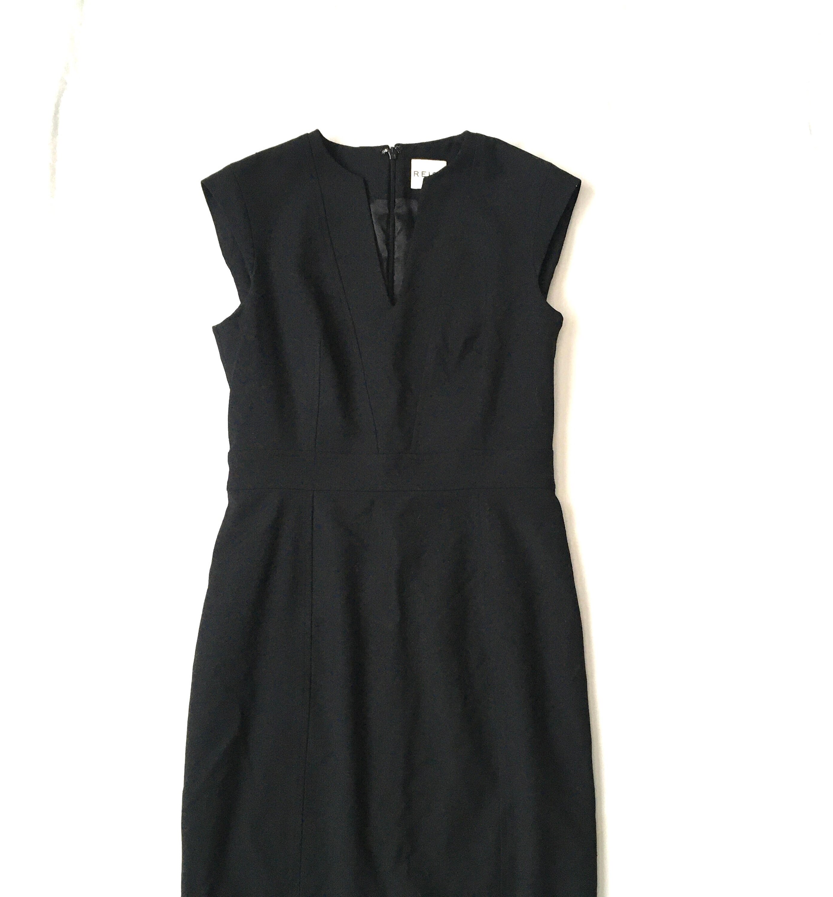 Womens Black REISS Bianca Wiggle Dress 