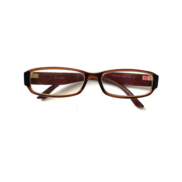 Femme vintage marron violet CHRISTIAN DIOR lunettes de soleil ovales specs lunettes 53-15-130