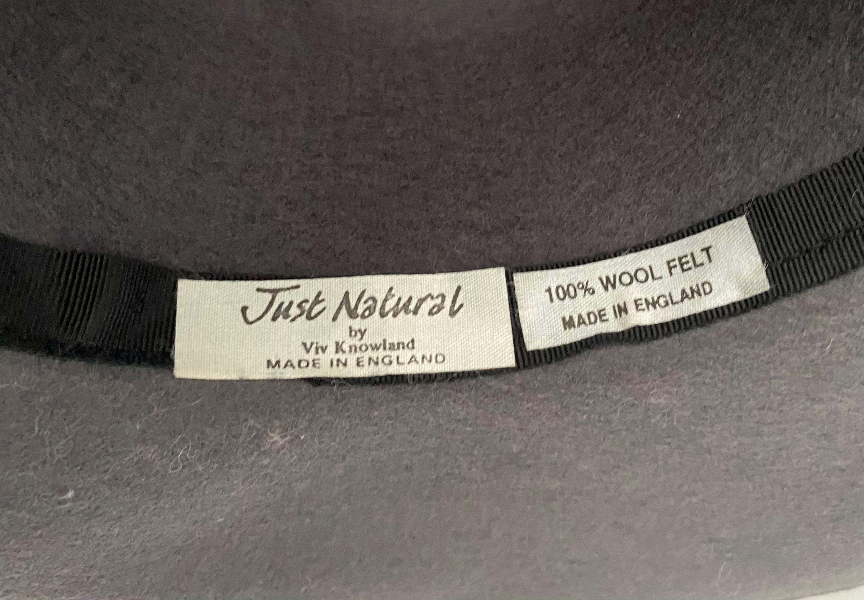 Vintage 70\'s Viv Knowland made in England  100% wool felt bowler hat 1920s Decade 100% Wool Vintage Hats for Women for sale | eBay main image 2