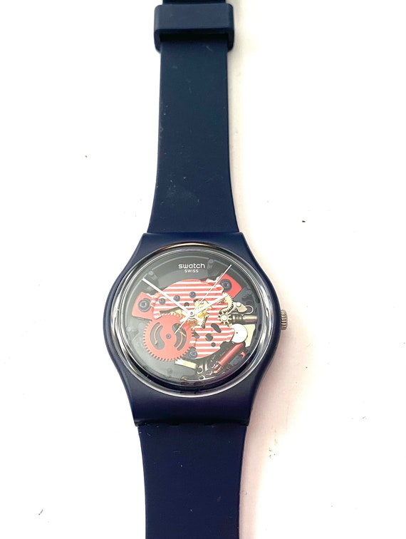 Reloj swatch rojo 2025 hombre