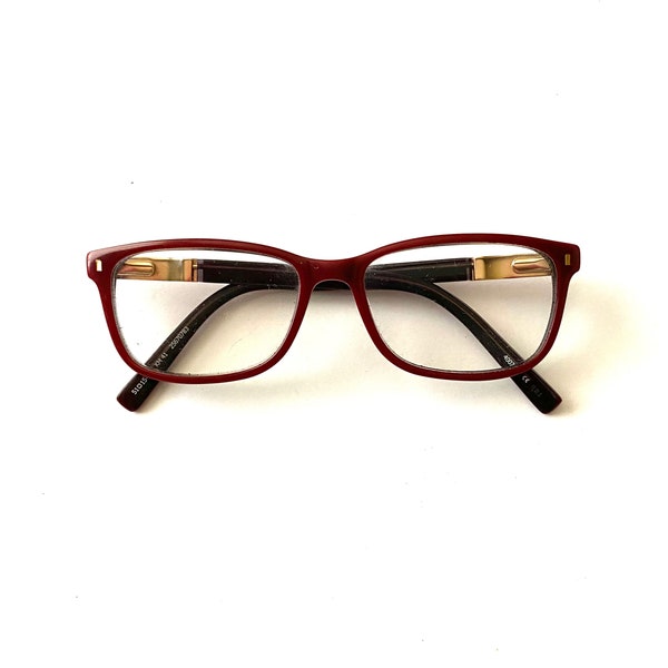 Women’s Burgundy Vintage KAREN MILLEN Glasses Specs KM 41 Size 51-15-135