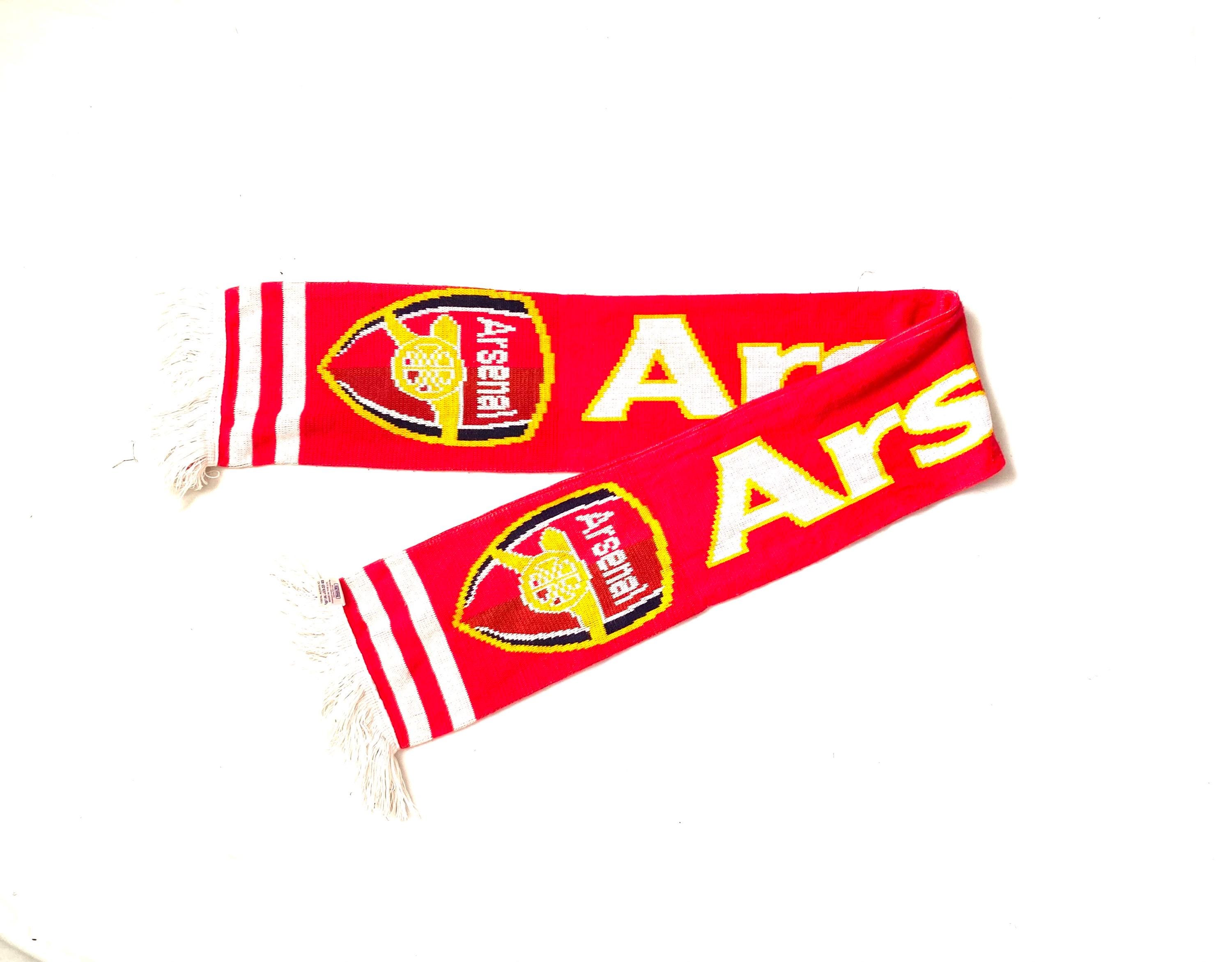 新品‼︎アーセナルFC ロゴ入りスカーフ 赤白 アーセナル ロゴ入り サッカーマフラー スカーフ 赤/白 - メルカリ