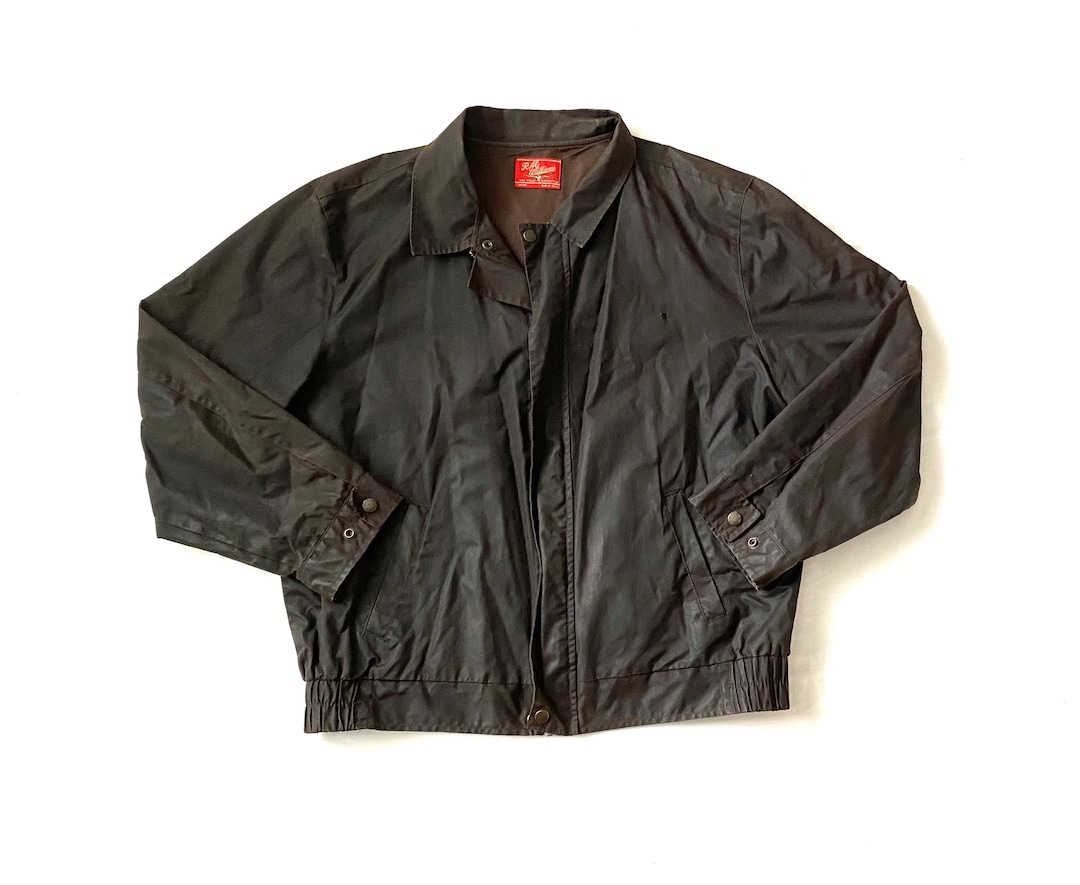 Mens Vintage Retro Brown Wax RM WILLIAMS Short Wax Jacket