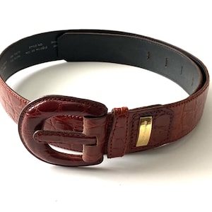 Ceinture En Cuir Liz Claiborne Pour Femme - Occasion Tailles 37-39”