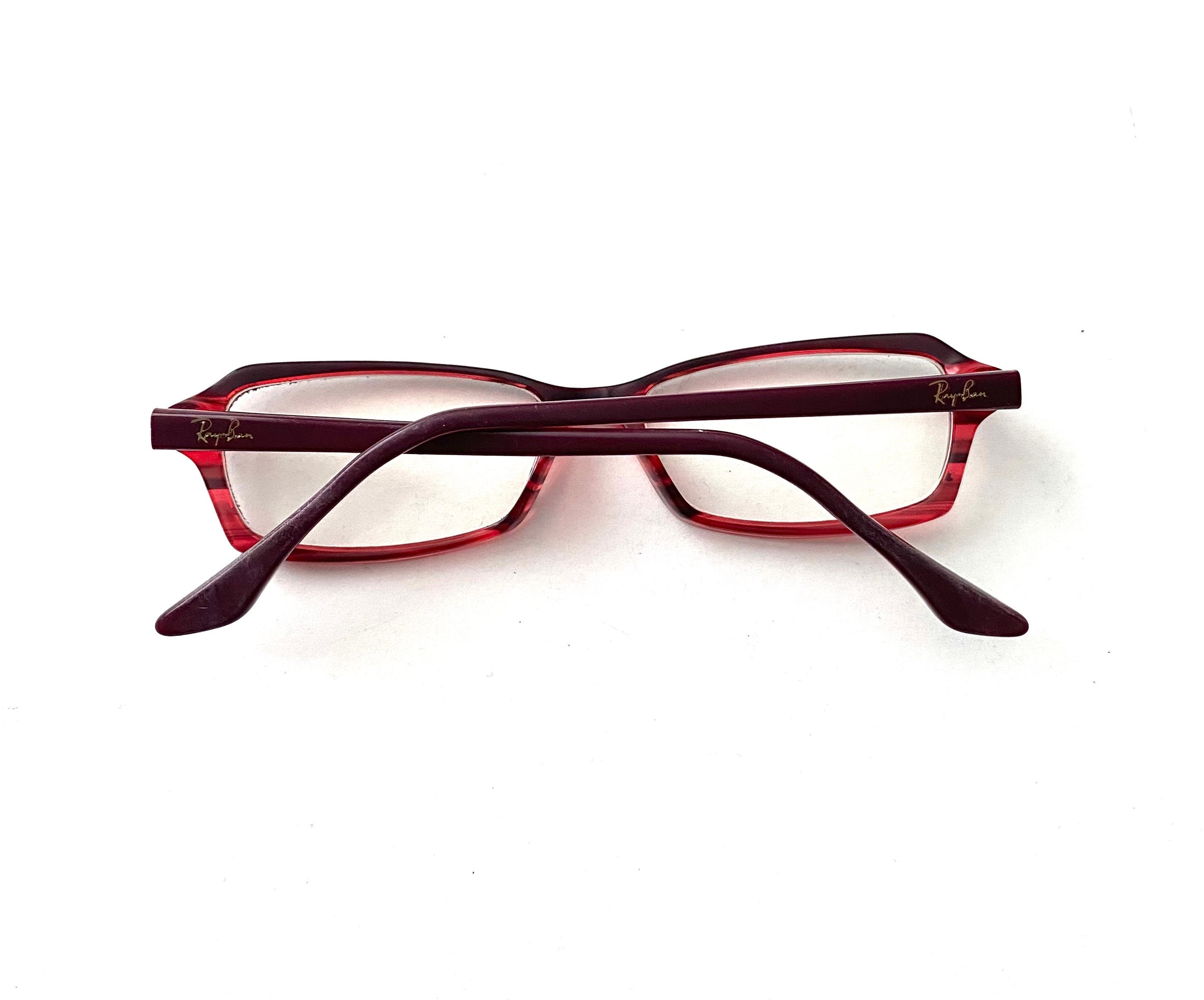 RayBan Red & Pink Rectangular Glasses Ray Ban Eyeglasses, Frames Only, RB 5362 5777, 54-17-140  main image 3