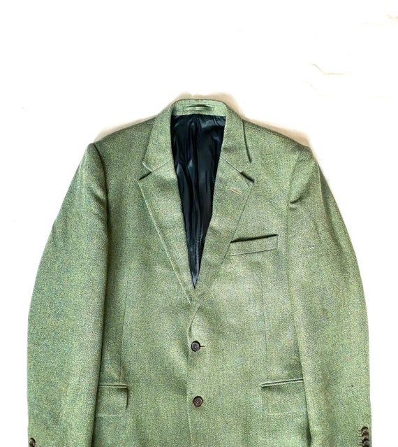 Men’s green Tweed GIEVES & HAWKES Blazer Jacket 42L 4… - Gem