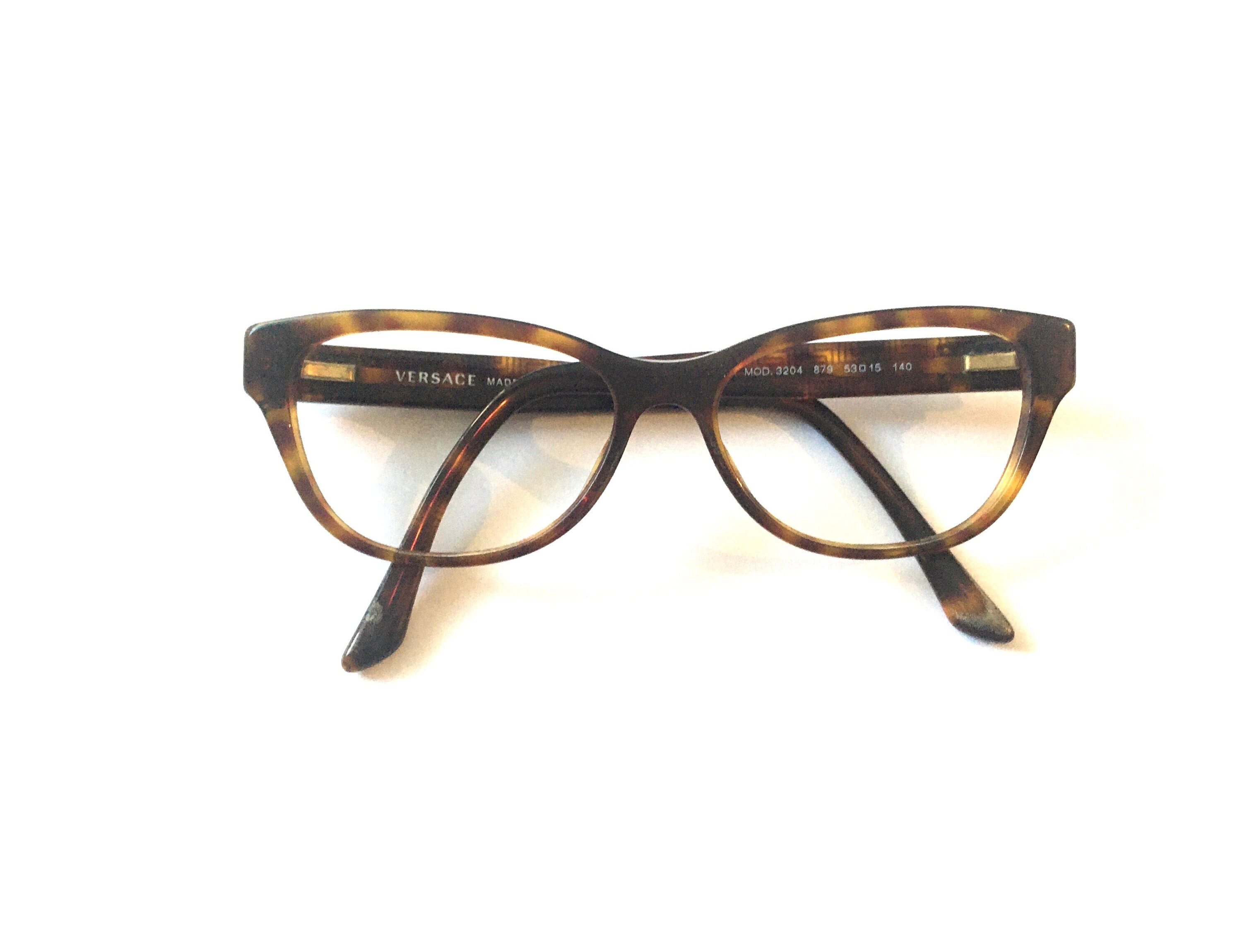 Vintage VERSACE Brown Tortoiseshell Full Rim Oval Sunglasses  display picture 1