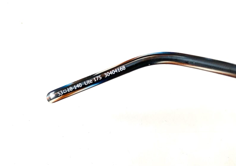 Men’s blue rimless SPECSAVERS spec Lite 175 specs eyeglasses glasses size 53-18-140 image 8