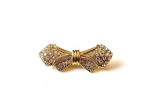 Broche Vintage Marron Avec Nœud Papillon Pour Femme - Accessoire élégant Pour Chemise, Tenue Rétro