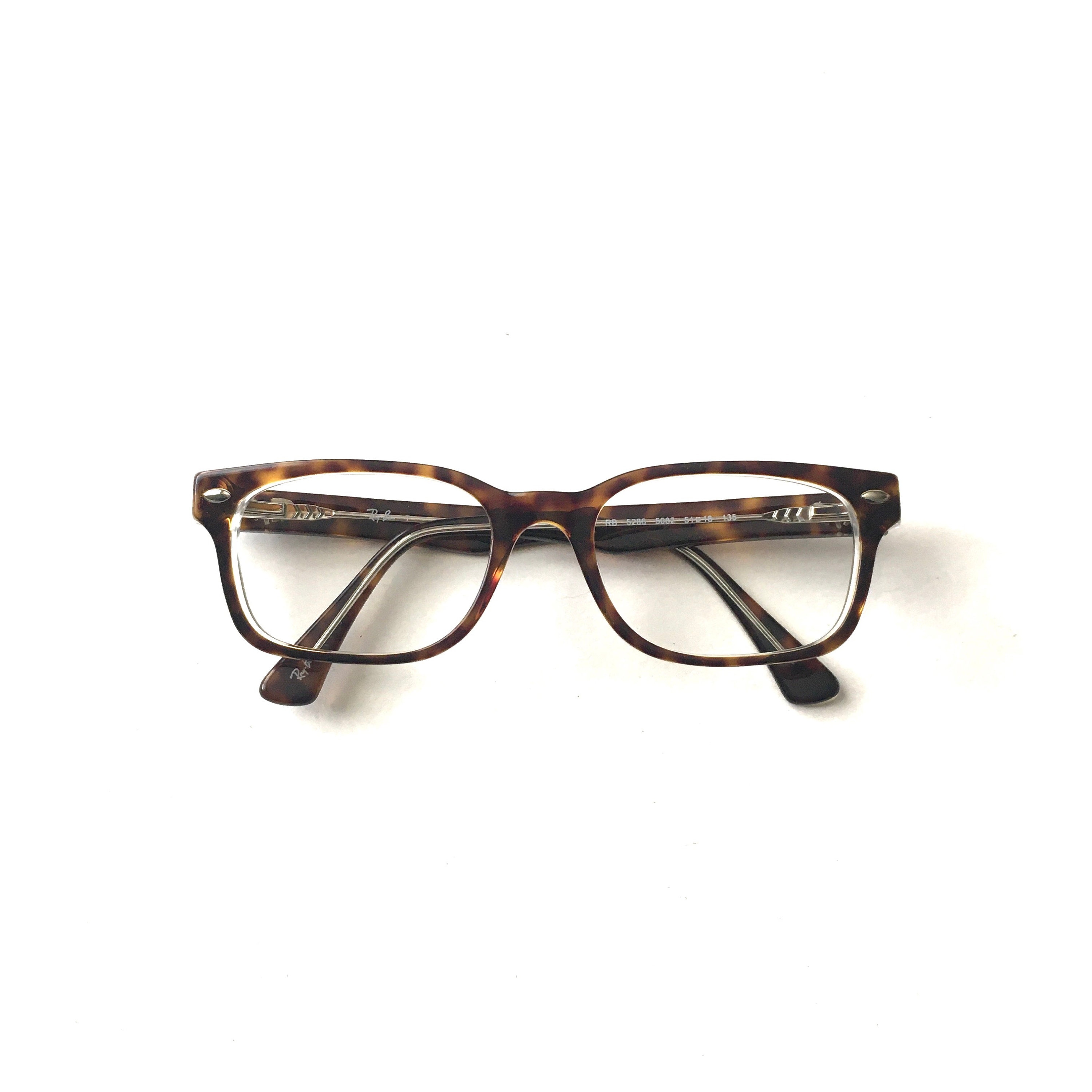 Mens Brown Tortoise Y2K RAY BAN RB5286 Sunglasses Glasses  display picture 2