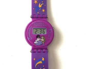Vintage women’s 90s Hunchback Of Notre Dame Digital watch DISNEY