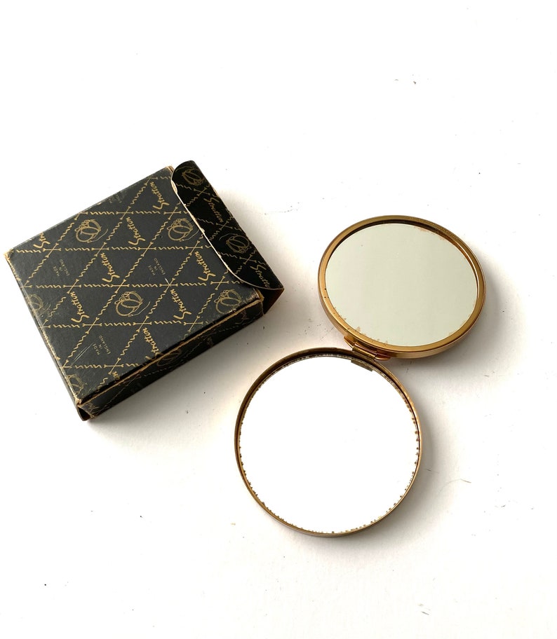 Vintage Gold Tone STRATTON Compact Mirror Case Vintage Retro - Etsy