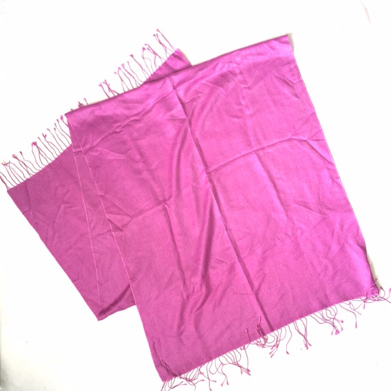 TheSellersLoft Women's Pink The Cashmere Company Pashmina Scarf Shawl