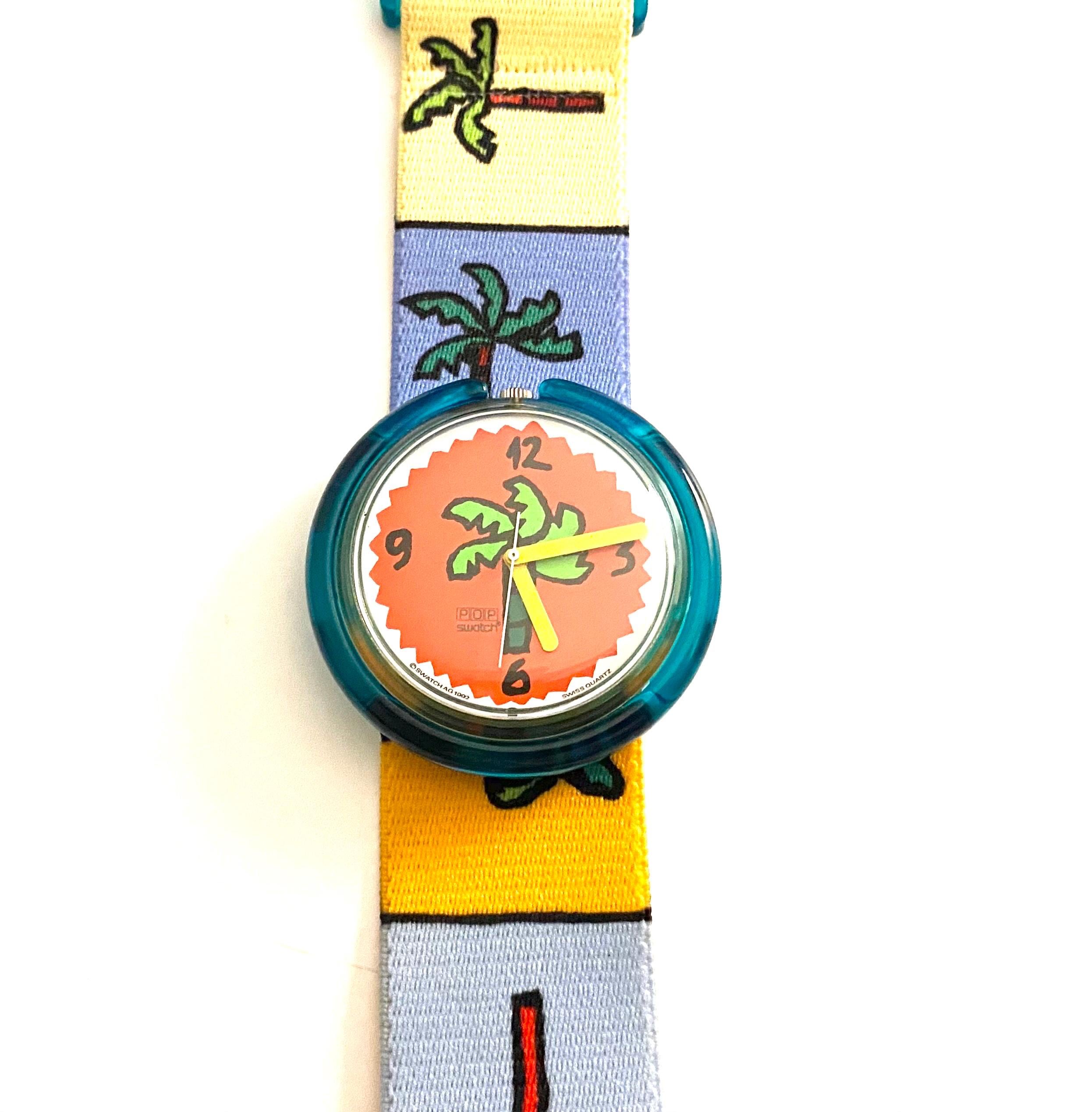 Vintage 1993 Mens Women's SWATCH POP Palm Tree - Etsy