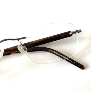Lunettes de vue homme marron noir sans monture SPECSAVERS spec Lite 177, taille de lunettes 53-18-140 image 4